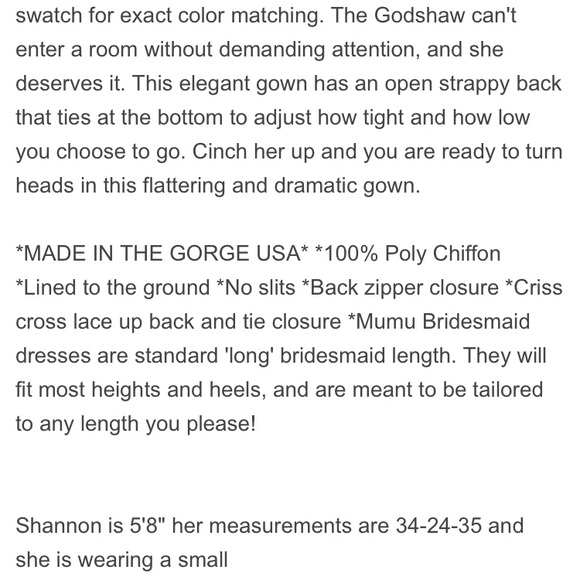 SHOW ME YOR MUMU BRIDESMAID DRESS. Size SMALL - Picture 3 of 5